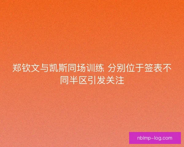 郑钦文与凯斯同场训练 分别位于签表不同半区引发关注