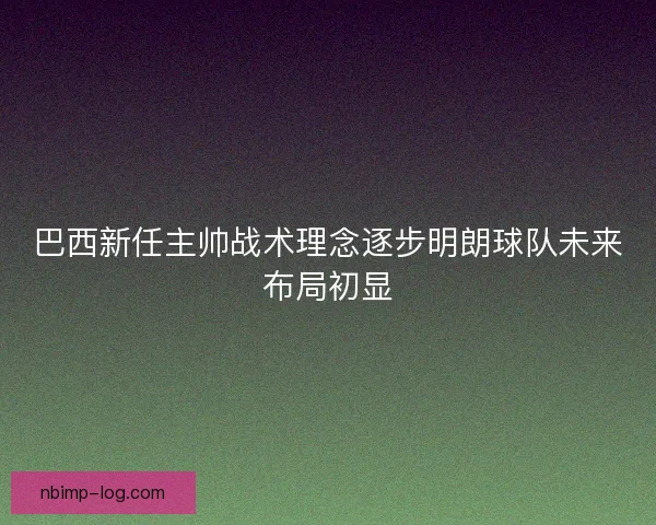 巴西新任主帅战术理念逐步明朗球队未来布局初显