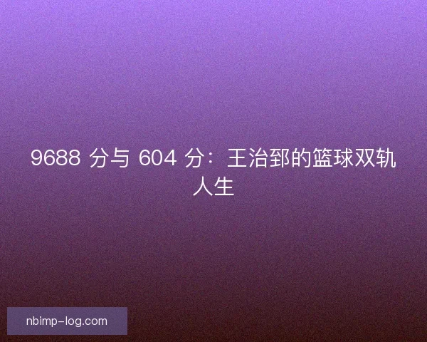 9688 分与 604 分：王治郅的篮球双轨人生